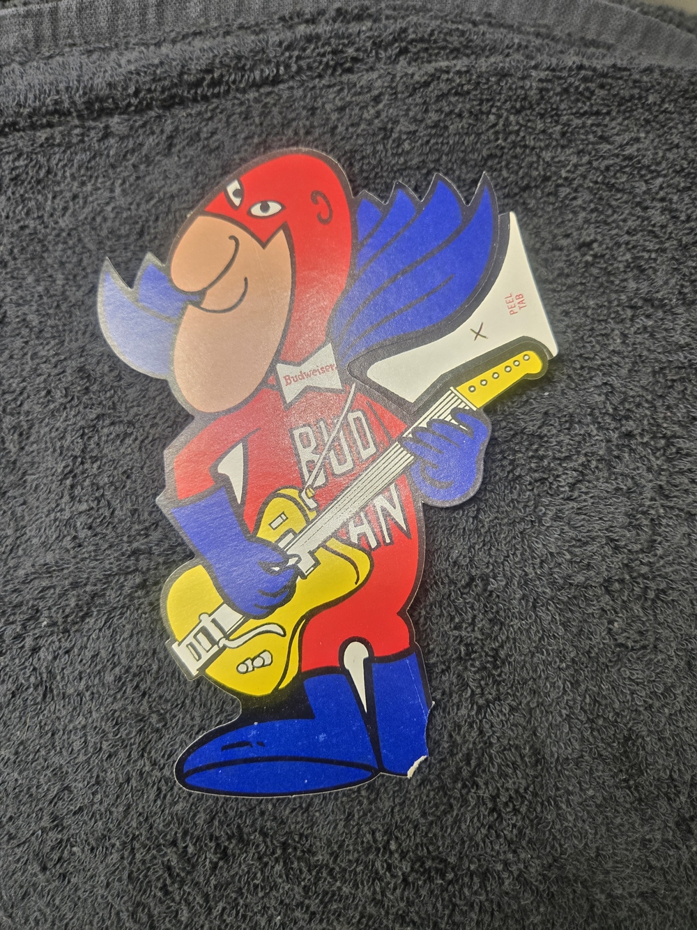 Budweiser Bud Man Lot Of 4 Stickers From 1970s